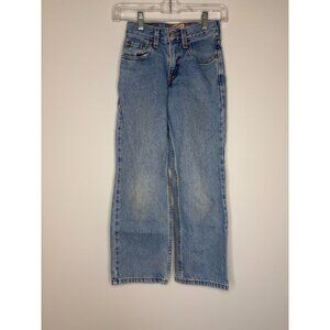 LEVI'S 550 Relaxed Fit Boys 10 Slim 5-Pocket 23X25 Denim Light Wash Jeans